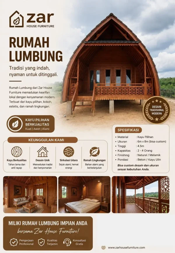 Rumah Lumbung Kayu Jati