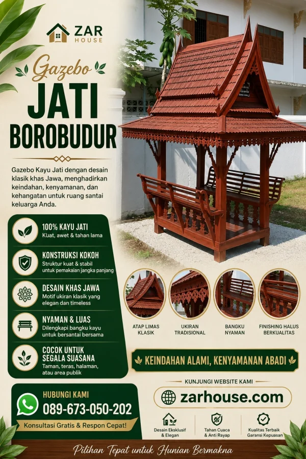 Gazebo Jati Borobudur Gazebo Jati Borobudur