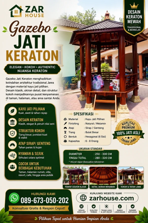 Gazebo Jati Keraton Gazebo Jati Keraton