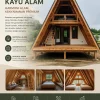 Rumah Glamping Kayu Alam