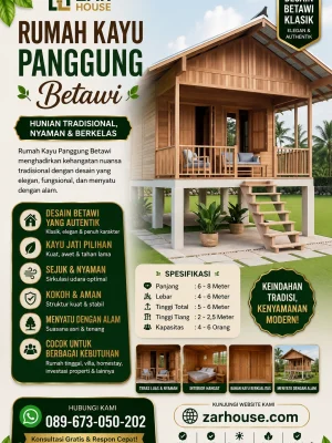 Rumah Kayu Panggung Betawi