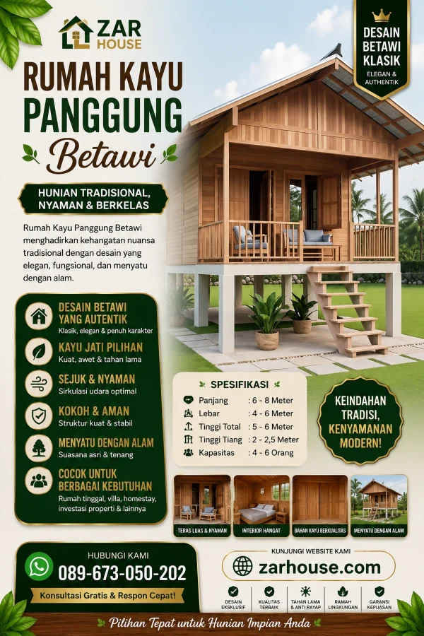 Rumah Kayu Panggung Betawi