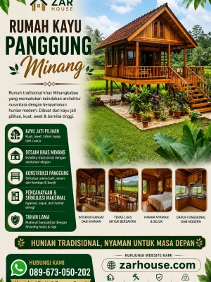 Rumah Kayu Panggung Minang
