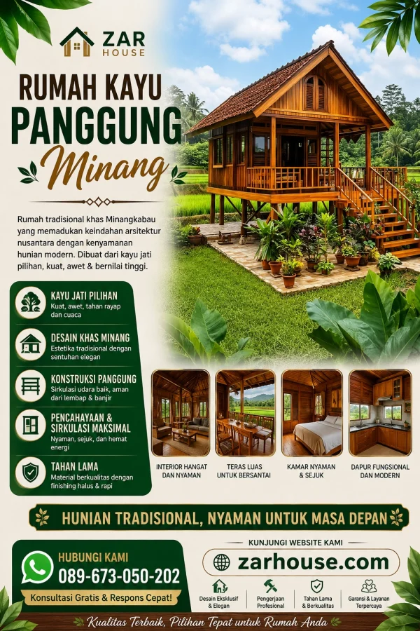 Rumah Kayu Panggung Minang