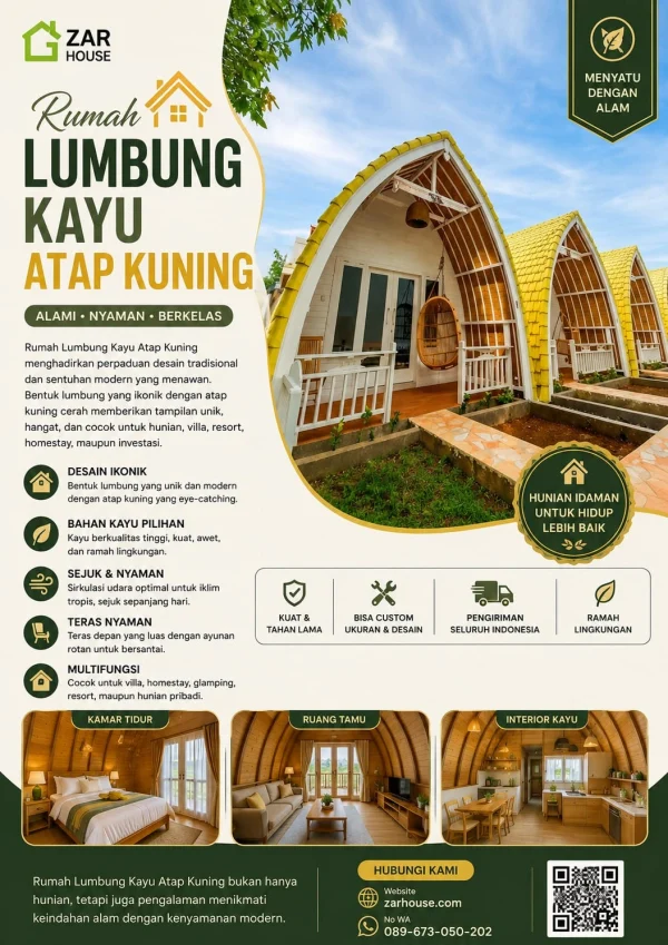 Rumah Lumbung Atap Kuning