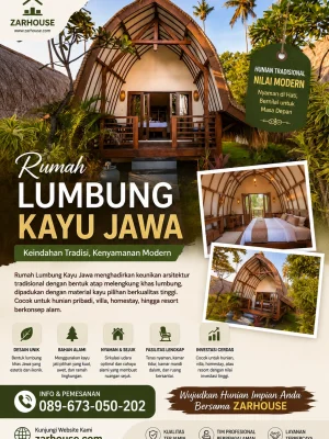 Rumah Lumbung Kayu Jawa