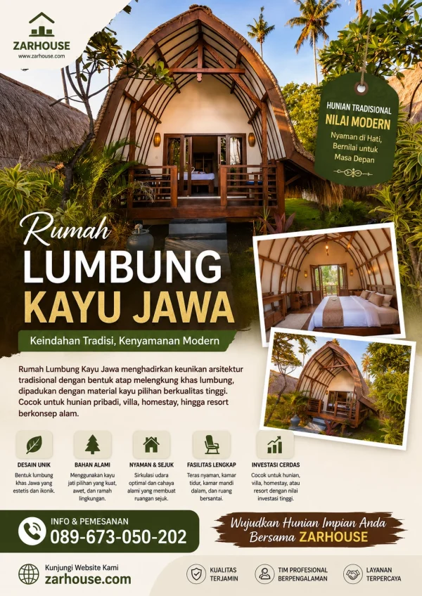 Rumah Lumbung Kayu Jawa