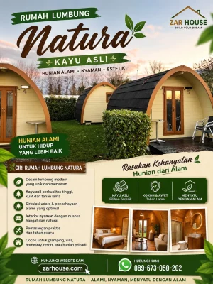 Rumah Lumbung Natura Kayu Asli