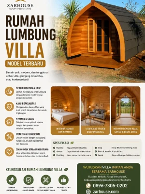 Rumah Lumbung Villa Model Terbaru