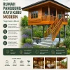 Rumah Panggung Kayu Kubu Modern