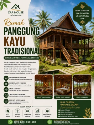 Rumah Panggung Kayu Tradisional