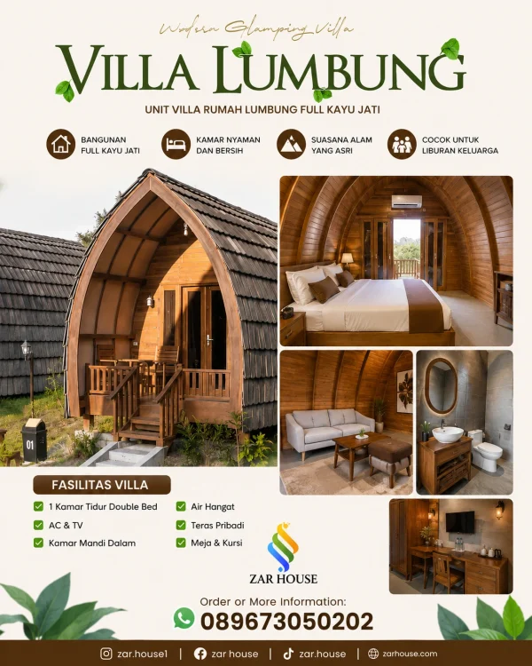 jual villa lumbung kayu jati Jual Villa Lumbung Kayu Jati