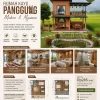 panggung kayu modern nyaman terbaik mewah