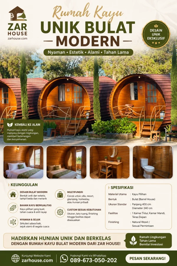 Rumah Kayu Unik Bulat Modern Rumah Kayu Unik Bulat Modern
